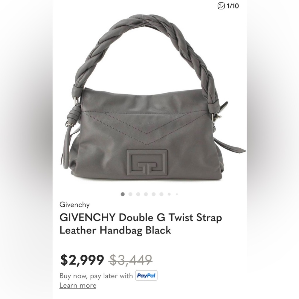 ❣️HOST PICK❣️Givenchy ID93 Gray Shoulder Bag 2 Interchangeable Shoulder Straps